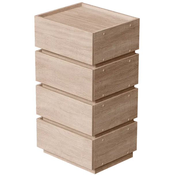 Тумба универсальная модульная Анна, дуб сонома - Вид 4