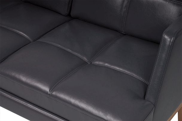 Двухместный диван с высокой спинкой Artis 140x94x117 чёрный - Вид 14