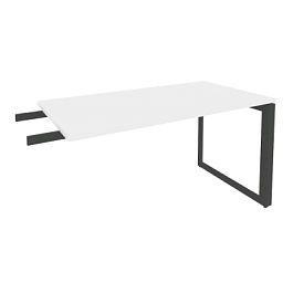 Onix Direct Брифинг-приставка на О-образном м/к O.MO-BR-13 Белый бриллиант/Антрацит металл 1380*720*750 - Фото предпросмотра