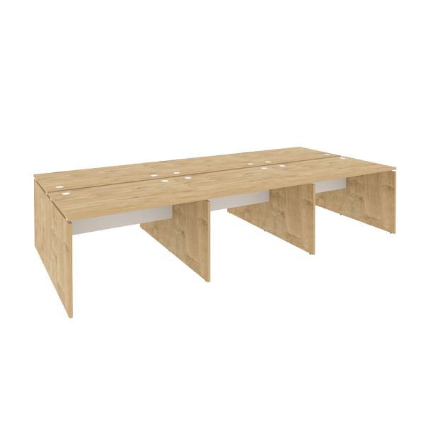 Onix Рабочая станция O.D.RS-6.2.8 Тиквуд светлый/Белый бриллиант 3540*1635*750 - Вид 1