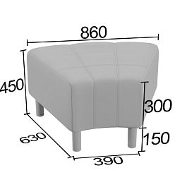 (nil-ptr) Пуф трапеция Нильс - Фото предпросмотра