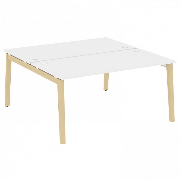 Рабочая станция "Onix wood" OW.D.RS-2.4.8 белый/дуб светлый - Вид 1