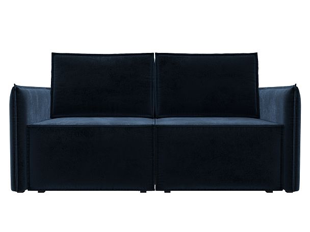 Диван прямой Либерти мини Велюр синий - Вид 2