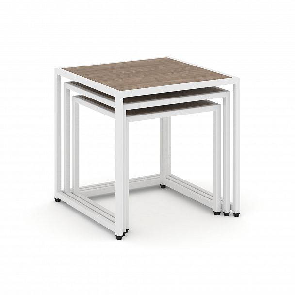 Стол журнальный "Loft" VR.L-SJK-50 Дуб Аризона/Белый - Вид 2