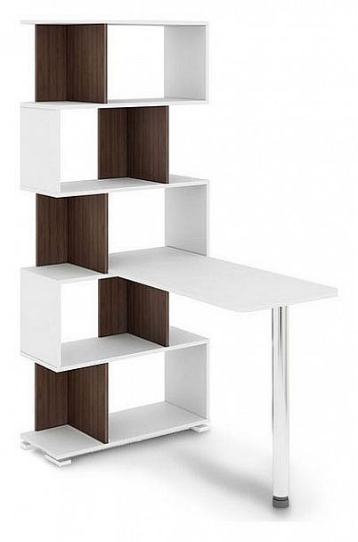 Стол компьютерный СЛ-5СТ Белый/Шамони - Вид 1