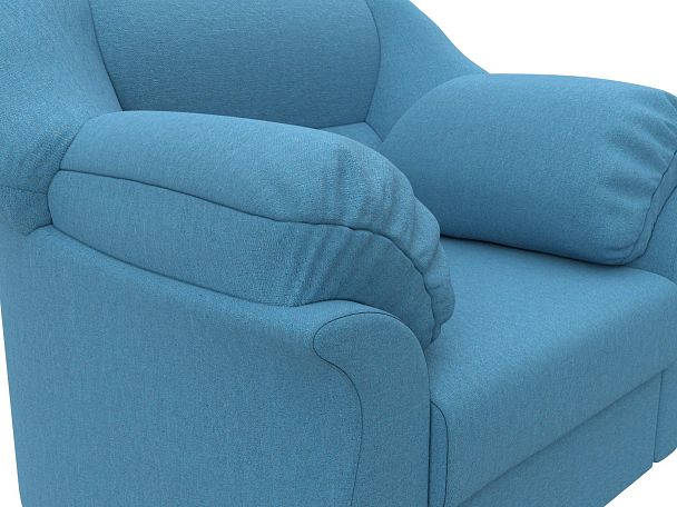 Кресло Карнелла Рогожка голубой - Вид 4