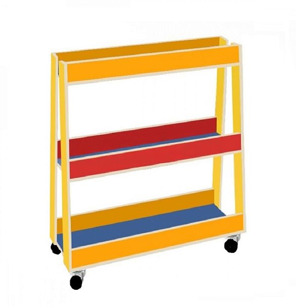 Стеллаж для спортинвентаря, цветной - Вид 1