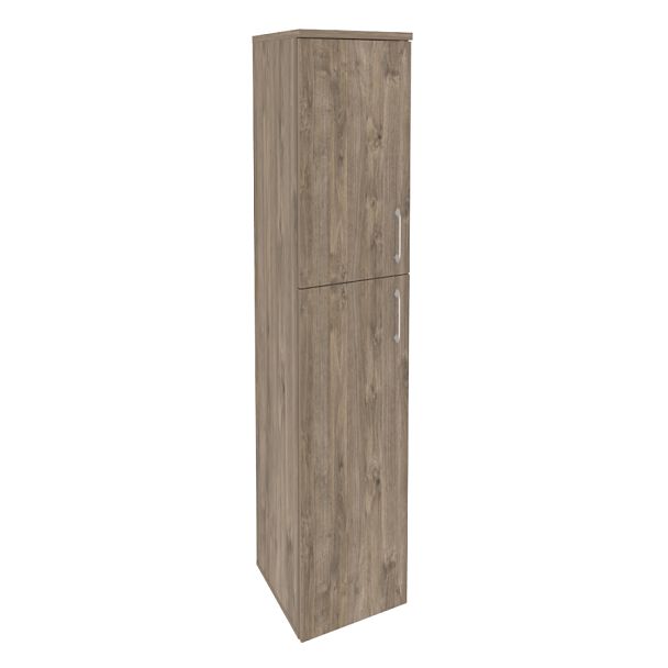 Onix Шкаф высокий узкий левый O.SU-1.8 (L) Тиквуд темный 400*420*1977 - Вид 1