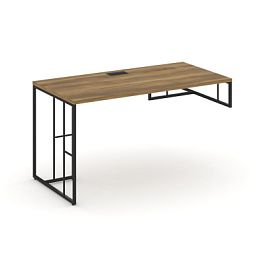 Rift Стол письменный для опорной тумбы правый RF.SPOT-015 (R) Сандал Янтарный/Металл Черный 1780*700*750 - Фото предпросмотра