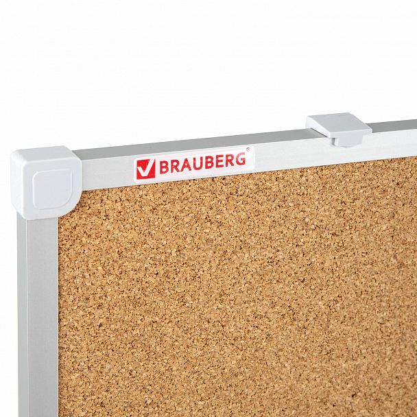Доска комбинированная: магнитно-маркерная, пробковая для объявлений, 60х90 см, РОССИЯ, BRAUBERG, 236864 - Вид 5