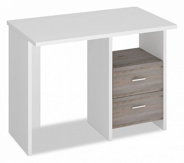 Стол письменный Домино Лайт СКЛ-Прям100 Белый/Нельсон - Вид 1