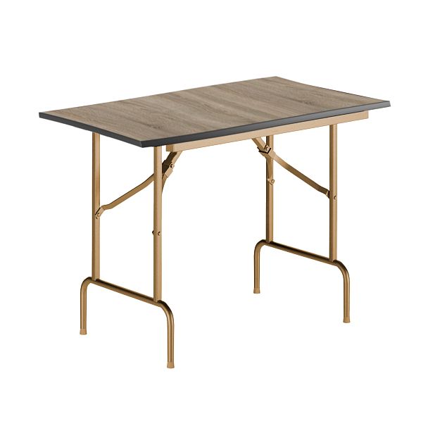 Стол Лидер 1, 1200x600, ясень, шампань, кромка ПВХ, без отбойников - Вид 2