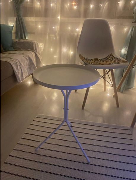 Столик журнальный Sheffilton SHT-CT11 белый муар - Вид 10