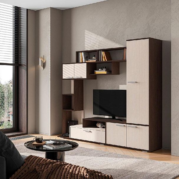 Гостиная Капри ЛДСП венге/дуб белфорт - Вид 3