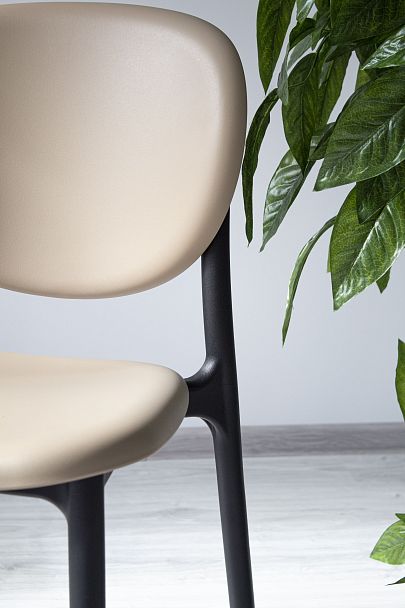 Стул Sheffilton SHT-S180 бежевый/черный - Вид 9