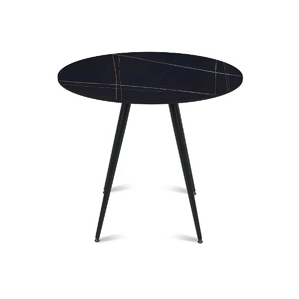 Стол круглый Nick 80, керамика матовая Black Gold - Вид 2