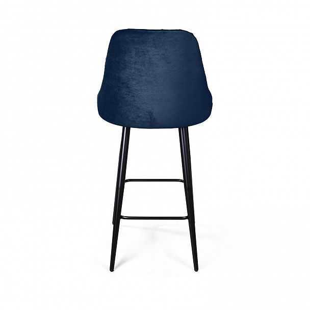 Стул полубарный Berg, бархат синий 29/ чёрный конус - Вид 6