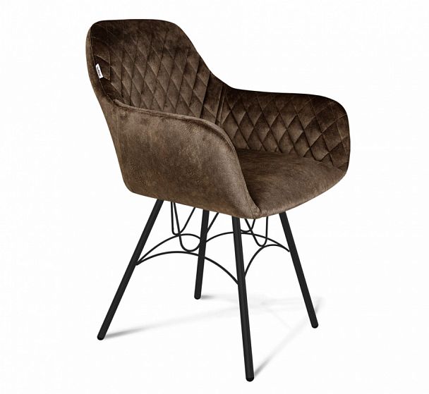 Стул Sheffilton SHT-ST38/S100 кофейный трюфель/черный муар - Вид 1