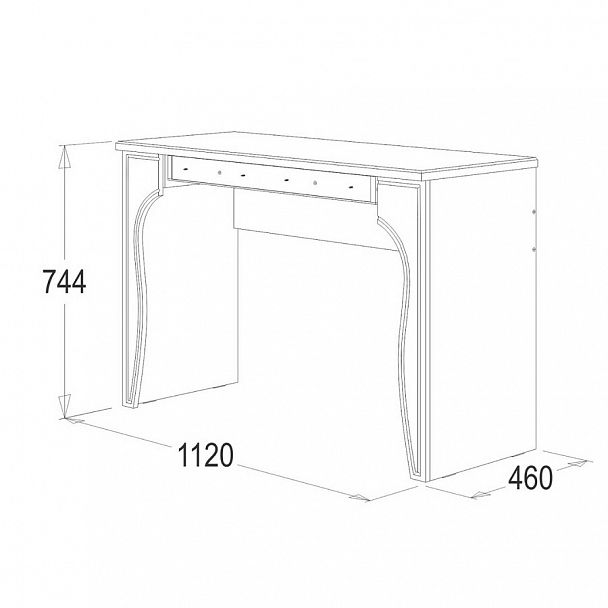 Стол туалетный "Ольга 12 МДФ" - Вид 2