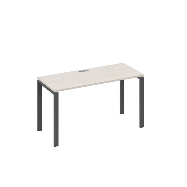 Стол письменный на металлокаркасе UNO A4 А4 Б1 004 БП дуб / металлокаркас антрацит - Вид 1