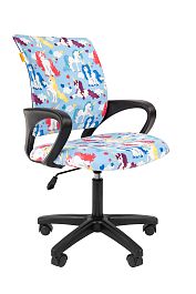 Кресло Chairman Kids 103 Россия ткань единороги LT (чер) - Фото предпросмотра