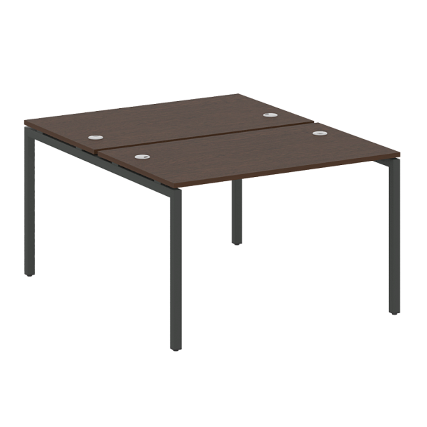 Metal System Quattro Р. ст. на П-образном м/к 40БП.РАС-СП-2.2 Венге/Антрацит металл 1200*1475*750 - Вид 1