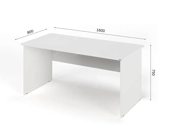 ЛАЙТ / LIGHT RLG003-16x8 Прямоугольный стол 160x80x75 Белый - Вид 2