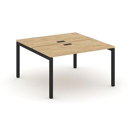 Стайл Проджект Рабочая станция 2-х сторон. SN-5P.DRS-001 Тиквуд Светлый/Металл Черный 980*1232*750 - Фото предпросмотра