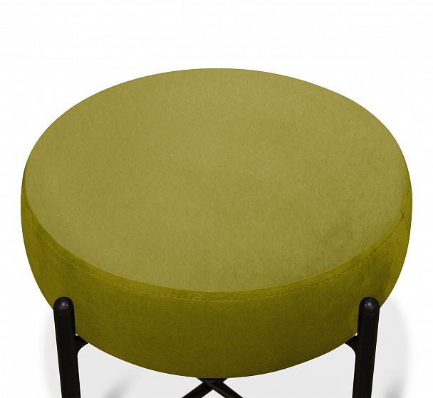 Пуф Sheffilton SHT-B4 фисташковый/черный муар - Вид 2