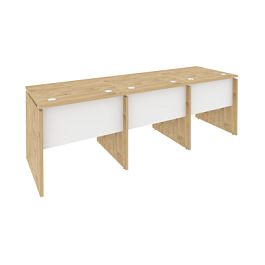 Onix Рабочая станция O.RS-3.0.7 Тиквуд светлый/Белый бриллиант 2340*720*750 - Фото предпросмотра