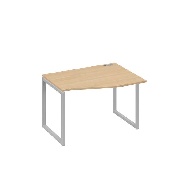 Стол эргономичный правый "Техно" на металлокаркасе QUATTRO A4 А4 Б4 062 БП натуральный дуб / металлокаркас серый - Вид 1