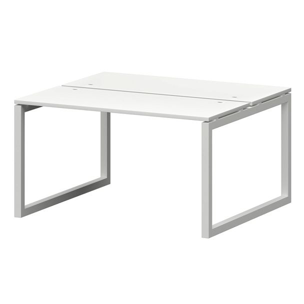 Бенч двойной на металлокаркасе СМС2-О-18К.120.Пр50 Белый/Белый 1800x1236x750 Смарт - Вид 1