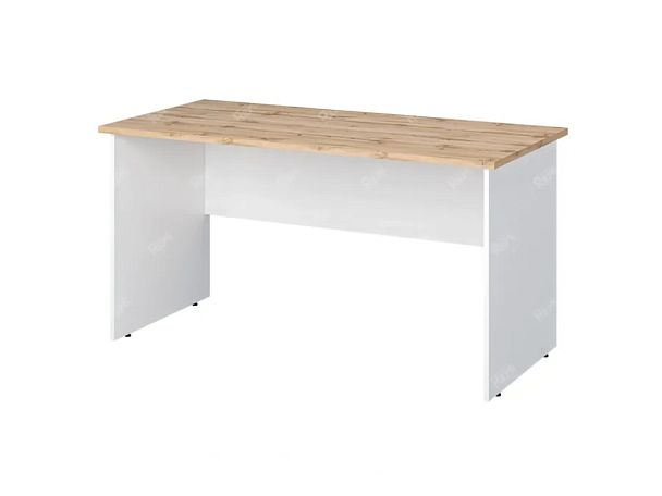 TANDEM RTD027-150-ME Стол прямоугольный ун-й 1500х700х750 Таксония медовая/Белый - Вид 1