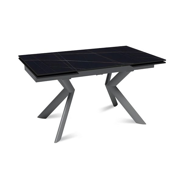 Стол раскладной Bridge (140+40+40), керамика матовая Black Gold - Вид 1