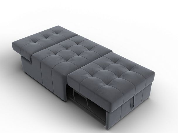 Кресло-кровать Лига-107 (80) Велюр серый - Вид 8