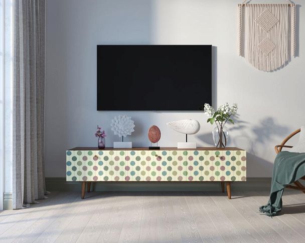 Комод Berber с ящиками низкий под TV принт 24 арт BB19/Print_24 - Вид 4