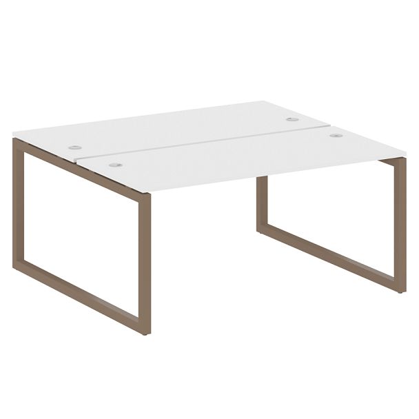 Metal System Quattro Р. ст. на О-образном м/к 50БО.РАС-СП-2.4 Белый/Мокко металл 1600*1475*750 - Вид 1