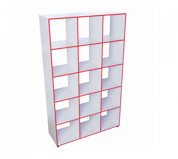 Шкаф открытый многосекционный ТР15 ЛДСП - Вид 1