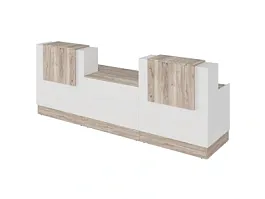 RTD091-300-MA ТАНДЕМ / TANDEM Стойка ресепшн 5-300 3000х700х1200 Дуб Маувелла - Фото предпросмотра