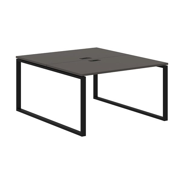 Стол 2-х местный EQWST 1316 Мокко/Черный 1360х1606х750 EDIS - Вид 1