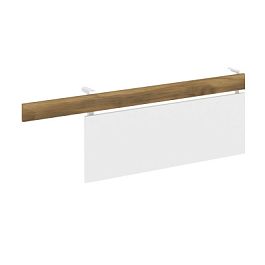 Concept Царга стола с опорной тумбой CN.CST-004 Сандал Янтарный/Белый Бриллиант/Металл Белый 1430*18*458 - Фото предпросмотра