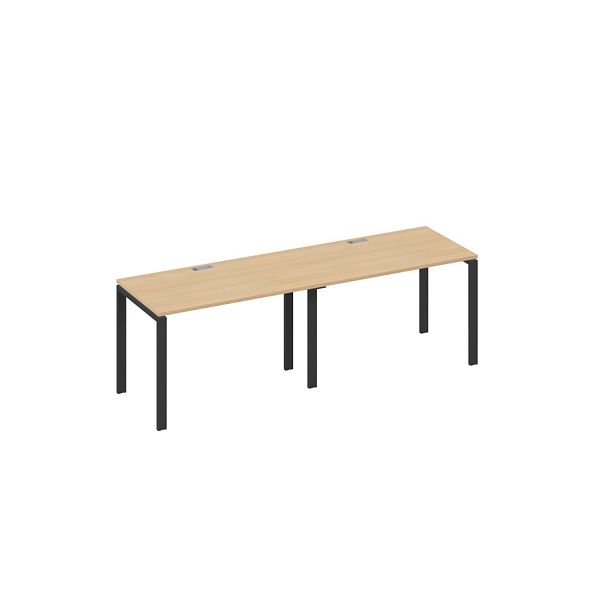 Станция на каркасе UNO 2х120 рабочая A4 А4 Б1 013-2 БП натуральный дуб / металлокаркас антрацит - Вид 1