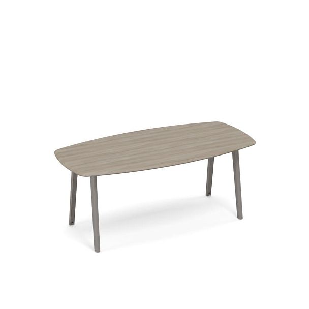 Стол для переговоров овальный METAL Time metal ТМ М1 147 вяз либерти - Вид 1