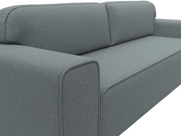 Диван прямой Лига-029 Рогожка серый - Вид 4