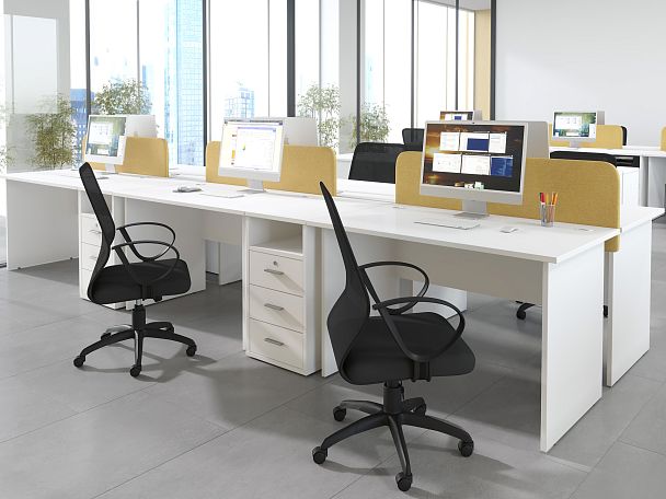 Тумба с раздвижными фасадами Trend 123x43x75 белый - Вид 9