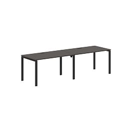 Стол 2-х местный EUWST 2780 Мокко/Черный 2726х800х750 EDIS - Фото предпросмотра