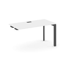 Style Project Next Стол-приставка к опор. элем. SN-59P.OPRS-004 Белый/Металл Антрацит/Черный Заглушка 1580*600*750 - Фото предпросмотра