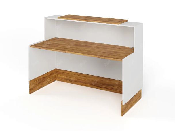 RTD083-160-ME ТАНДЕМ / TANDEM Стойка ресепшн 1-160 1600х700х1200 Таксония медовая - Вид 2