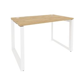Onix Стол рабочий на О-образном м/к O.MO-SP-2.7 Тиквуд светлый/Белый металл 1180*720*750 - Фото предпросмотра
