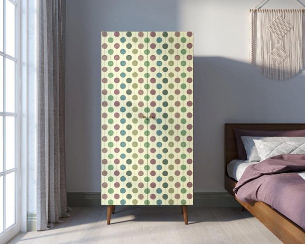 Шкаф малый двухстворчатый Berber принт 24 арт BB08/Print_24 - Вид 4